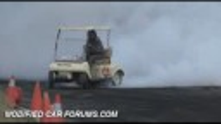 This Golf Cart Does A Better Burnout Than A Lamborghini